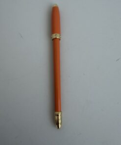 Louis Vuitton Stylo Agenda PM Mini Ballpoint Pen – Orange & Gold