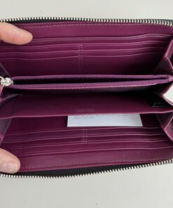 Coach SoHo Zoe Double Buckle Leather Zip-Around Accordion Wallet - Image 6