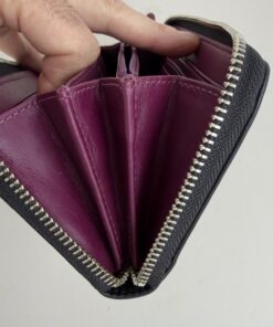 Coach SoHo Zoe Double Buckle Leather Zip-Around Accordion Wallet - Image 8