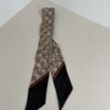Gucci GG and Gold Bee Jacquard Silk-Twill Neck Bow Scarf