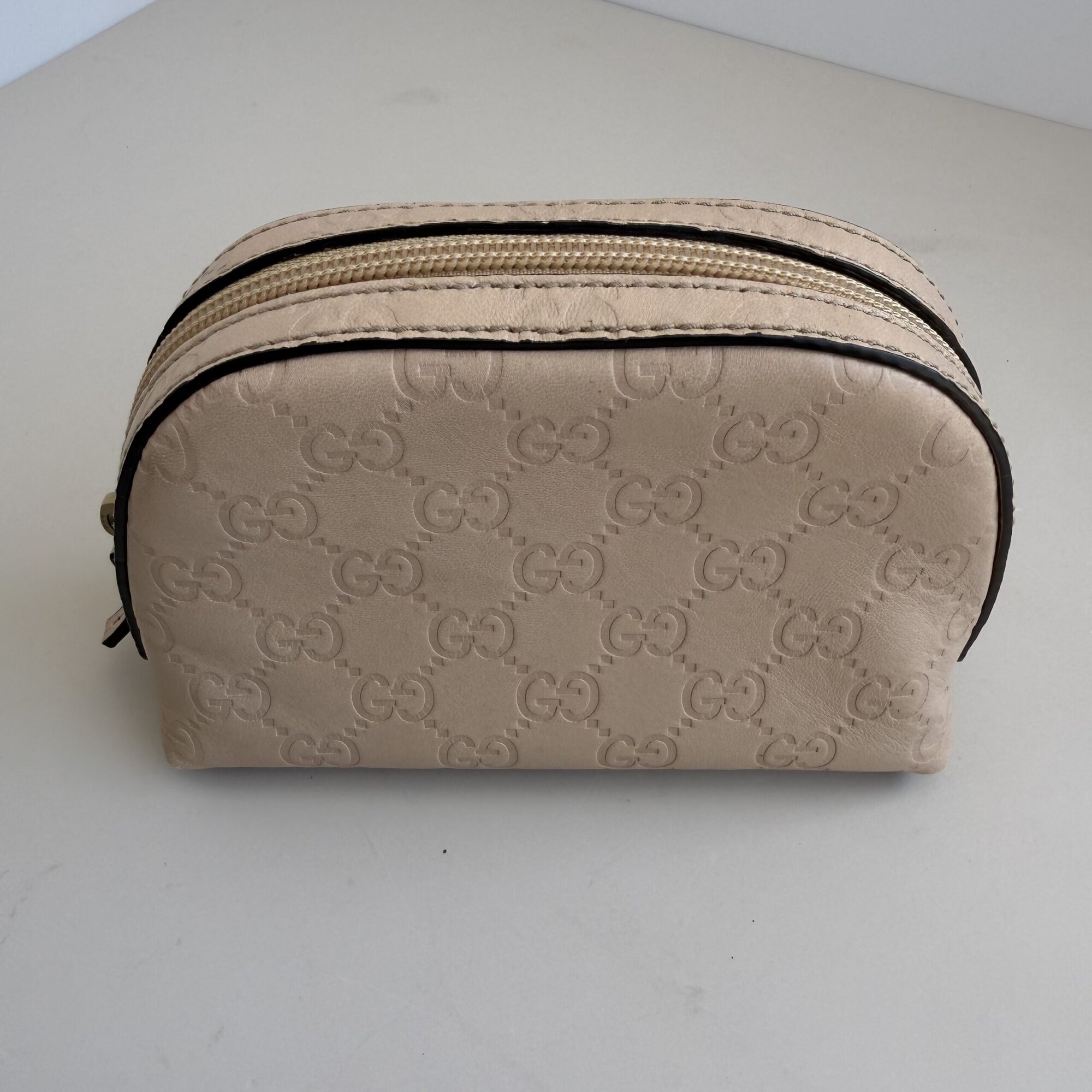 Gucci Guccissima Leather Dome Cosmetic Pouch, additional view 2