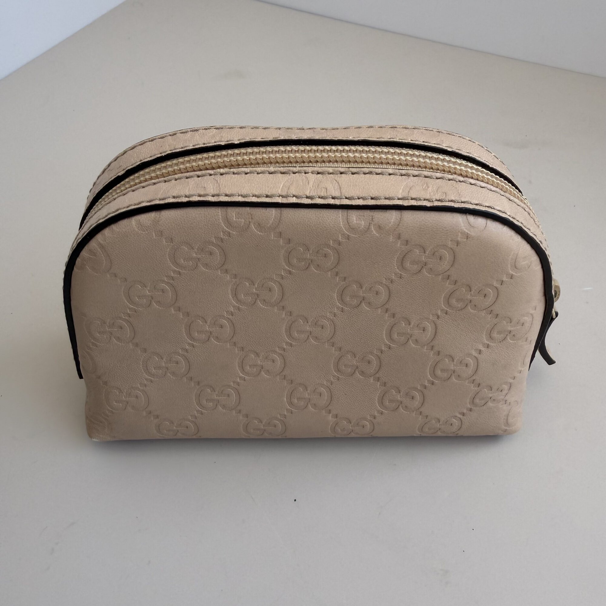 Gucci Guccissima Leather Dome Cosmetic Pouch, additional view 3