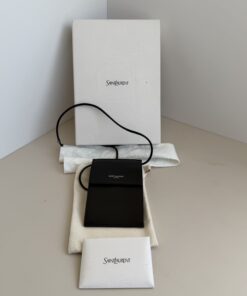 Saint Laurent Paris Smooth Leather Neck Pouch & Phone Holder – Brand New with Tags (NWT)