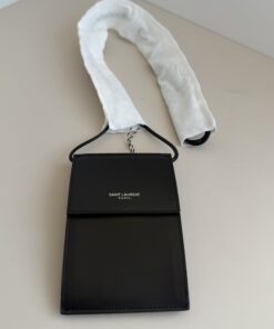 Alternative view of Saint Laurent Paris Smooth Leather Neck Pouch & Phone Holder – Brand New with Tags (NWT)