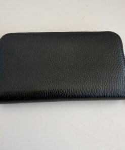 Alternative view of Gucci Interlocking G Zip Around Wallet Black Leather Pink Interior
