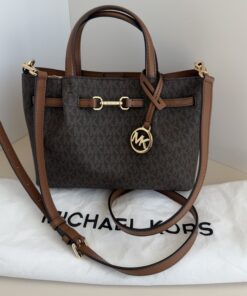 Pre-Owned Authentic Michael Kors Carson Small Signature Logo Satchel