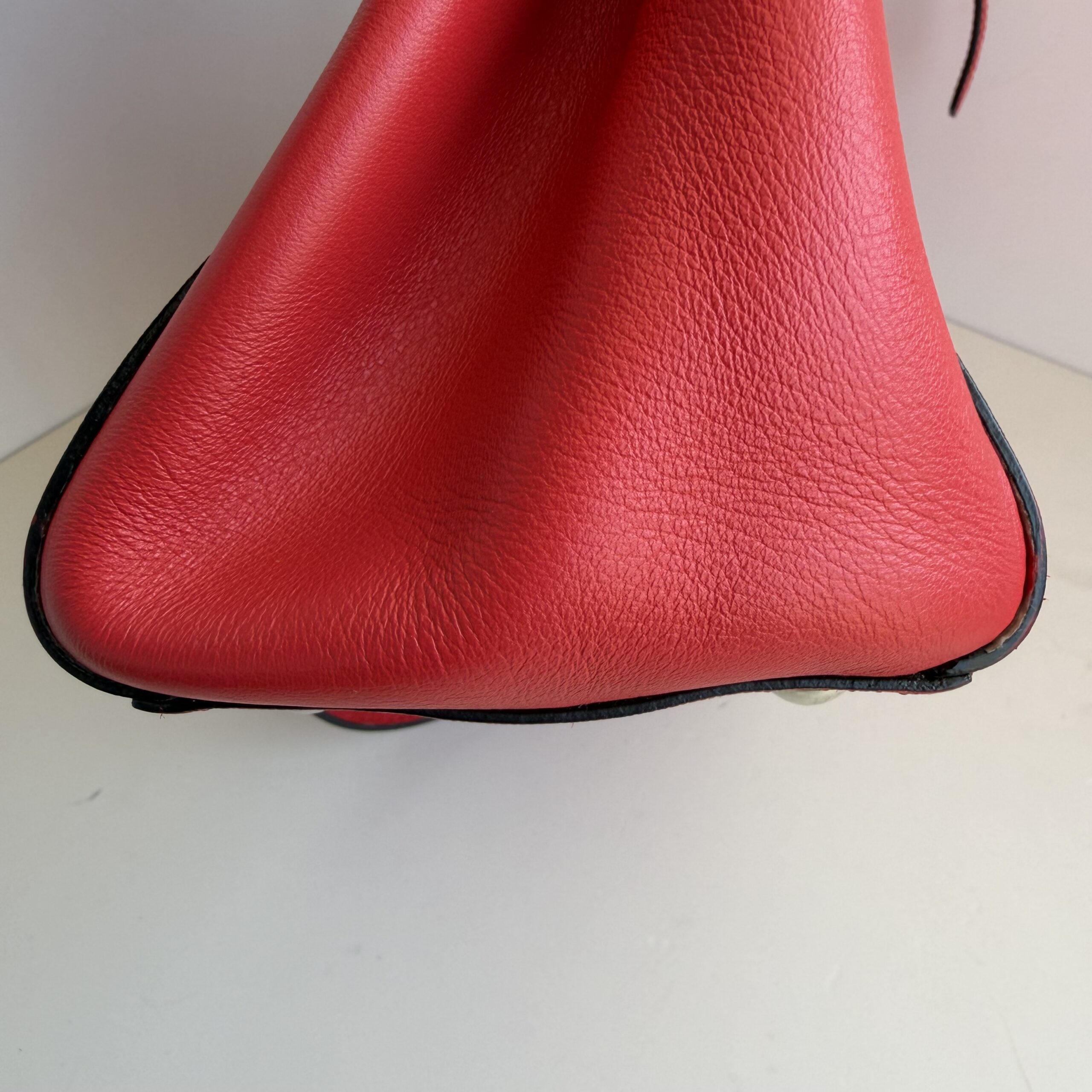 Fendi Petite 2Jours Leather Tote Bag – Rosso Red - Image 5
