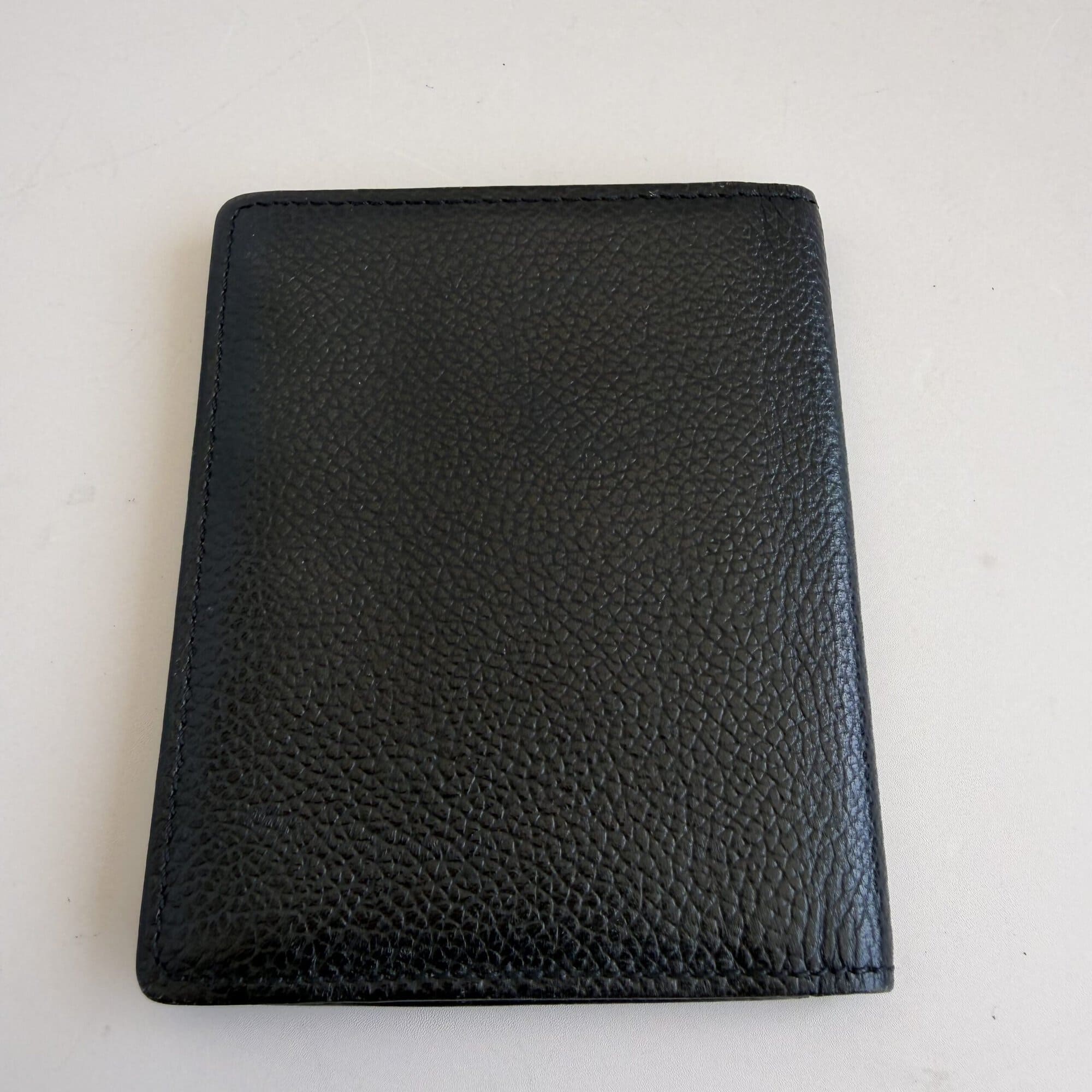 Burberrys of London card holder bifold wallet in Black Pebbled Leather - Image 4