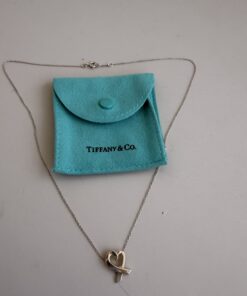 Pre-Owned Authentic Tiffany & Co. Paloma Picasso Sterling Silver Loving Heart Pendant Necklace