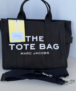 NWT Authentic Marc Jacobs The Canvas Medium Tote Bag in Black – Designer Crossbody
