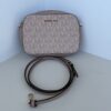Pre-Owned Authentic Michael Kors Jet Set Medium Signature Logo Camera Crossbody Bag
