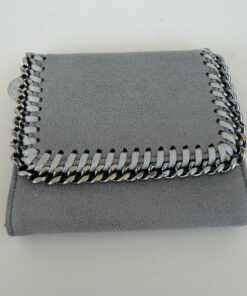 Pre-Owned Authentic Authentic Stella McCartney Falabella Small Flap Wallet - Grey Shaggy Deer