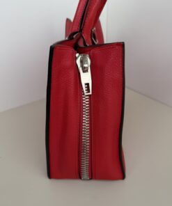 Balenciaga Papier A6 Zip Around Tote Bag – Vibrant Red Grained Calfskin - Image 3
