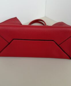 Balenciaga Papier A6 Zip Around Tote Bag – Vibrant Red Grained Calfskin - Image 6