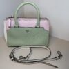 Pre-Owned Authentic MCM Milla Tricolor Leather Top Handle Satchel Bag