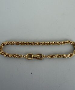 Pre-Owned Authentic Vintage Givenchy Gold-Plated Chunky Rope Chain Bracelet