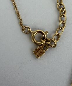 Givenchy Crystal-Embellished Logo Circle Pendant Necklace - Image 3