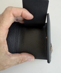 Gucci Animalier Bee 6-Ring Key Case in black pebbled calfskin leather - Image 5