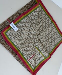Christian Dior Vintage John Galliano Era "Rastamania" Oblique Monogram Silk Scarf