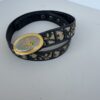 Vintage Christian Dior Oblique Monogram Canvas Belt with Oval Logo Buckle