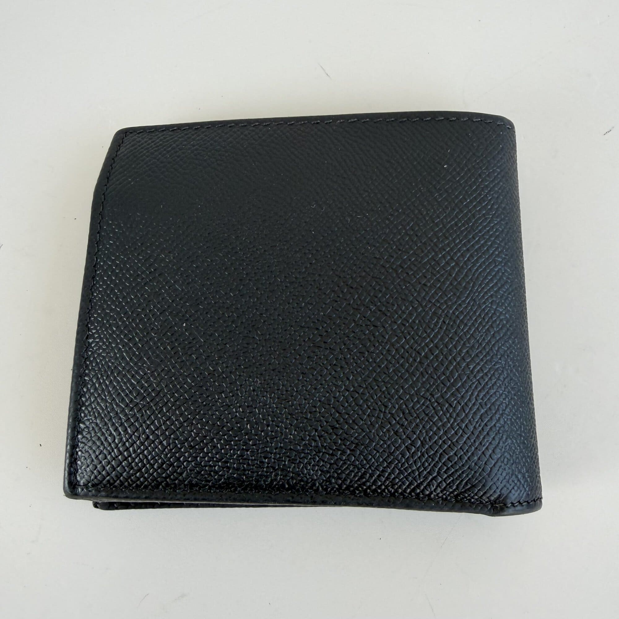 BVLGARI Bvlgari Bvlgari Man Bifold Compact Wallet - Black Grained Calf Leather - Image 2