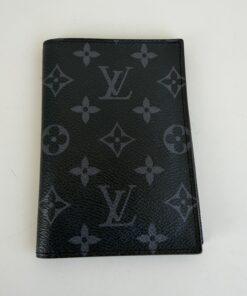 Louis Vuitton Passport Cover in Monogram Eclipse canvas (Model M64501)