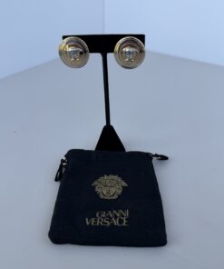 Gianni Versace Two-Tone Medusa Head Clip-On Earrings