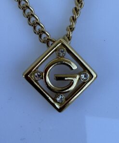 Alternative view of Givenchy Vintage G Logo Pendant Necklace