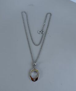 Givenchy Logo Pendant Statement Necklace