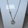 Tiffany & Co. Elsa Peretti Sterling Silver Open Apple Pendant Necklace