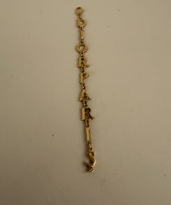 Alternative view of Christian Dior "DIOR PARIS" spell-out logo link bracelet