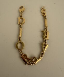 Christian Dior "DIOR PARIS" spell-out logo link bracelet