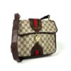 Pre-Owned Authentic Gucci Brown Monogram Canvas Sherry Line Shoulder Bag