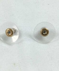 Christian Dior Crystal D Logo Alphabet Dancing Drop Earrings Gold Finish Studs - Image 7