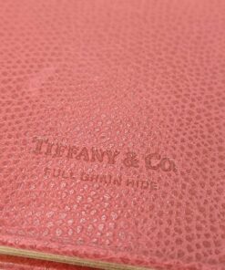 Tiffany & Co. Red Grained Leather Pocket Address Book - Image 3