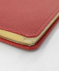 Tiffany & Co. Red Grained Leather Pocket Address Book - Image 4