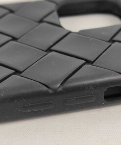 Bottega Veneta Intrecciato Silicone iPhone 12 / 12 Pro Case – Nero Black - Image 9