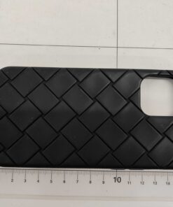 Bottega Veneta Intrecciato Silicone iPhone 12 / 12 Pro Case – Nero Black - Image 3