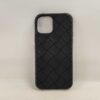 Bottega Veneta Intrecciato Silicone iPhone 12 / 12 Pro Case – Nero Black