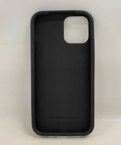 Bottega Veneta Intrecciato Silicone iPhone 12 / 12 Pro Case – Nero Black - Image 2