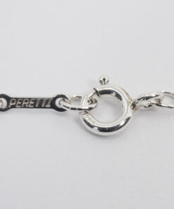 Tiffany & Co. Elsa Peretti 925 Sterling Silver Bean Pendant Necklace - Image 4