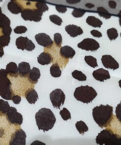 Fendi FF Zucca Monogram Leopard Print Square Handkerchief Scarf - Image 10