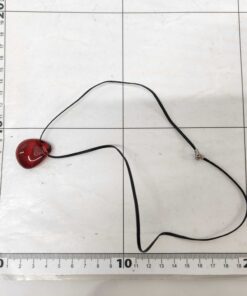 Baccarat Crystal Galet Wave Cord Pendant Necklace – Ruby Red - Image 9