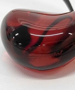 Baccarat Crystal Galet Wave Cord Pendant Necklace – Ruby Red - Image 7