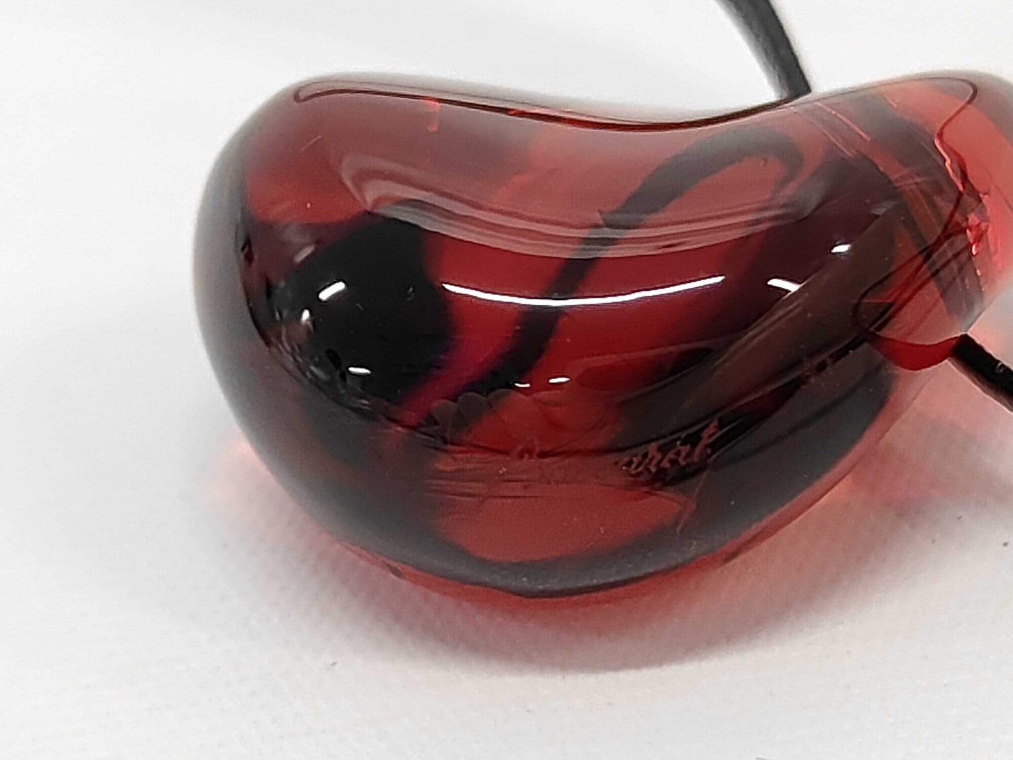 Baccarat Crystal Galet Wave Cord Pendant Necklace – Ruby Red - Image 7