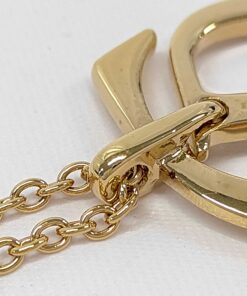 Christian Dior Gold-Plated CD Logo Pendant Necklace - Image 8