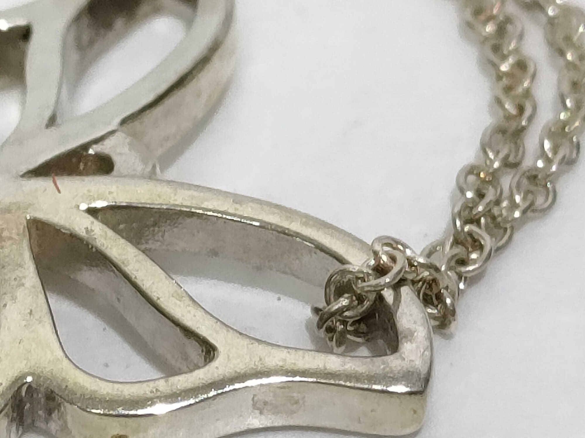 Tiffany & Co. Sterling Silver Open Butterfly Pendant Necklace - Image 10