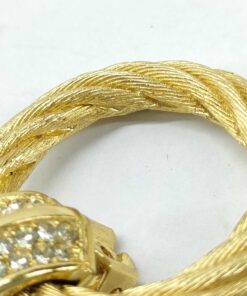 Christian Dior Pavé Crystal Door Knocker Hoop Clip-On Earrings - Image 10
