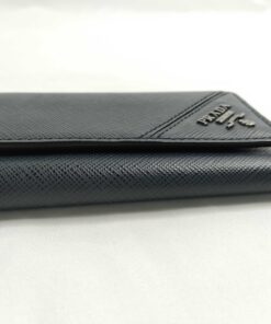 Prada Saffiano Metal Leather 6-Hook Key Case - Image 6