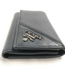 Prada Saffiano Metal Leather 6-Hook Key Case - Image 7